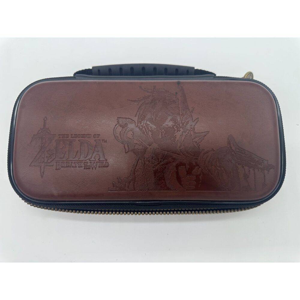 Legends of Zelda Nintendo Switch Case with Zipper 10 x 5 Brown